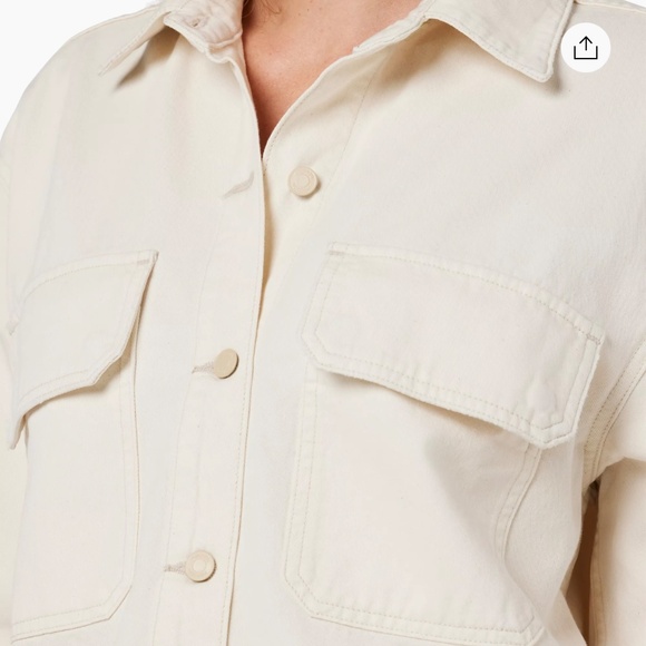 Hudson Jeans  Cropped Oversized Denim Shirt - Picture 1 of 3